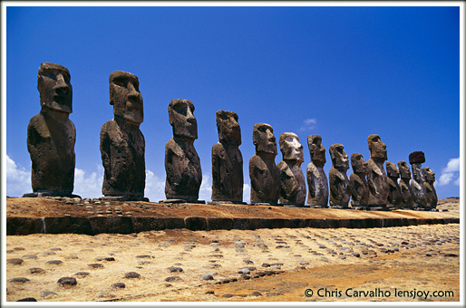 Easter Island Moai -- Photo © Chris Carvalho